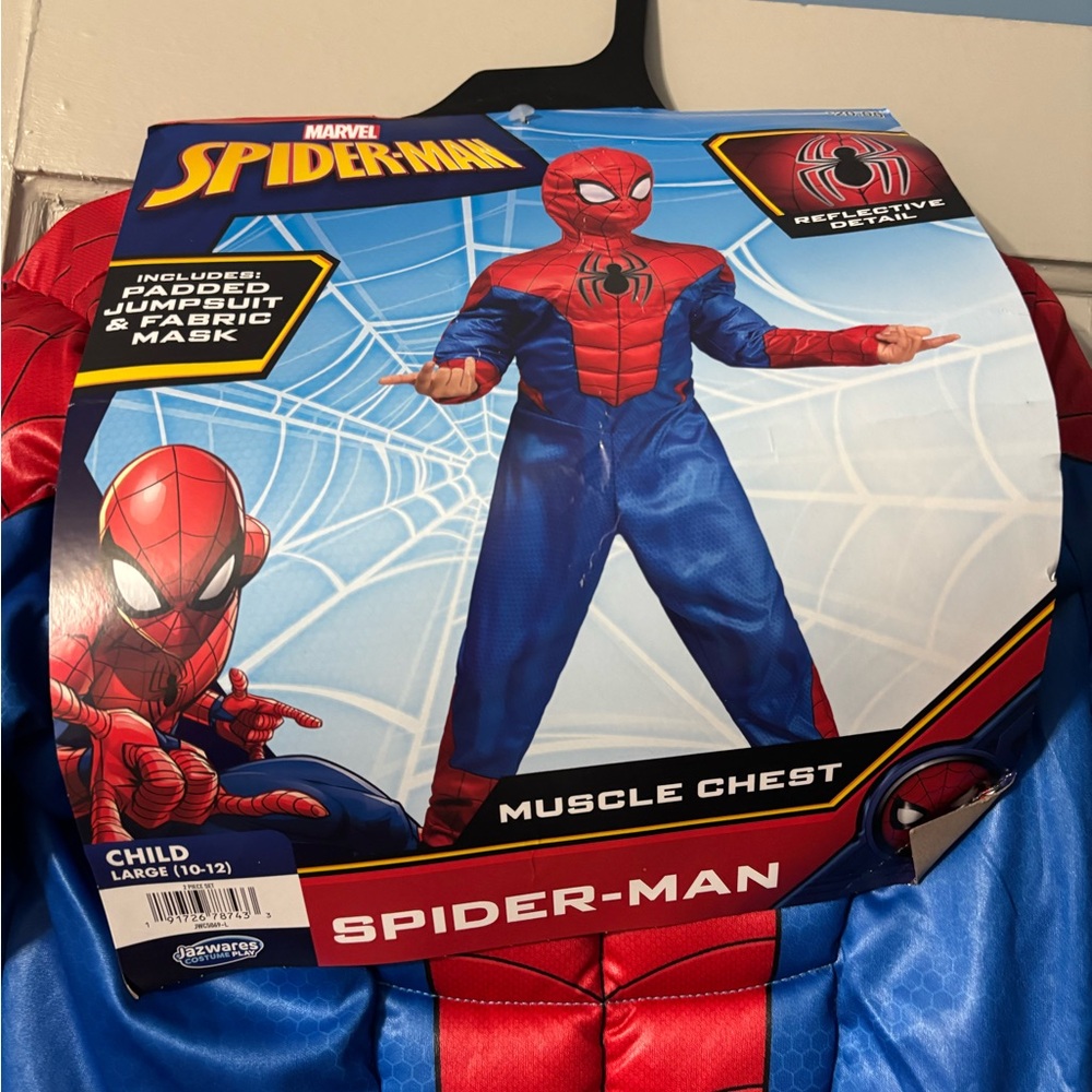 Marvel Blue and Red Superhero Costume large Spider-Man